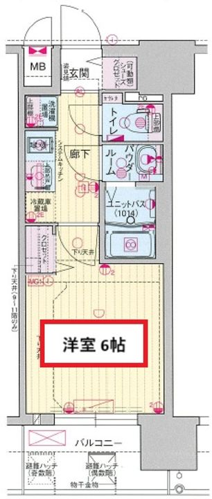 プレサンス深江橋ラヴィゲートの間取り