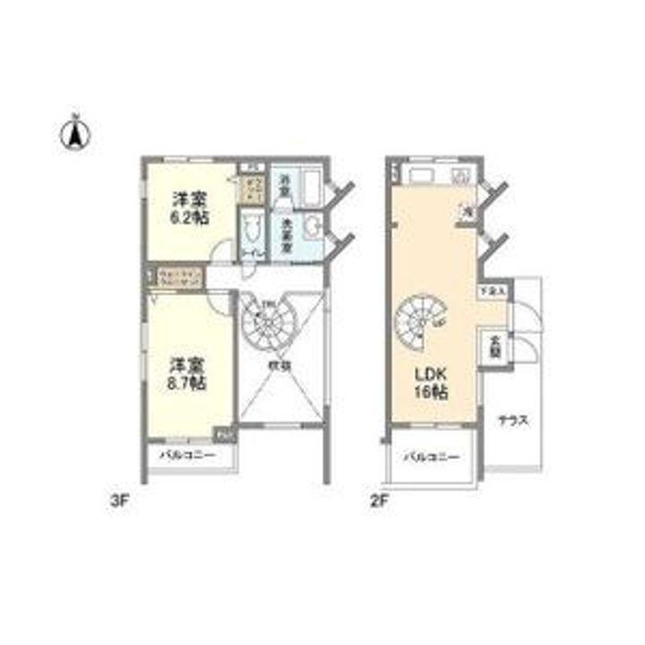 メゾネットミユキの間取り