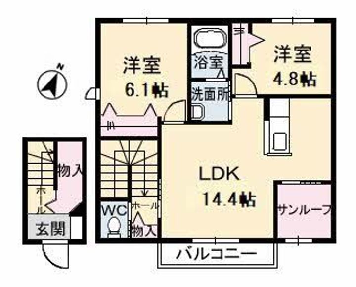 ミラ・グレース B棟の間取り