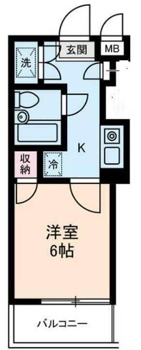 神奈川県横浜市緑区中山6(マンション)の賃貸物件の間取り