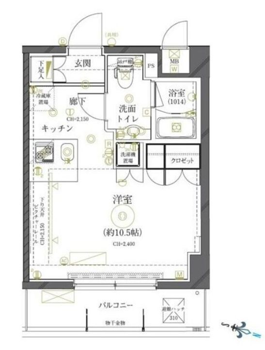 クレイシア世田谷船橋の間取り