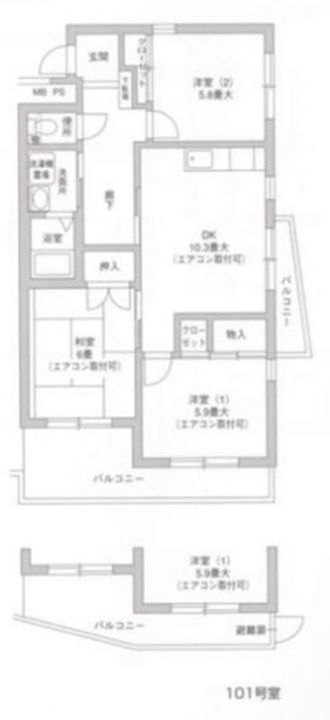 ヴァンベール本郷台の間取り