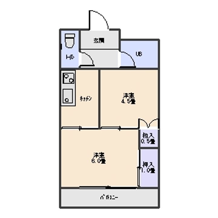 八百真マンション自由ヶ丘の間取り