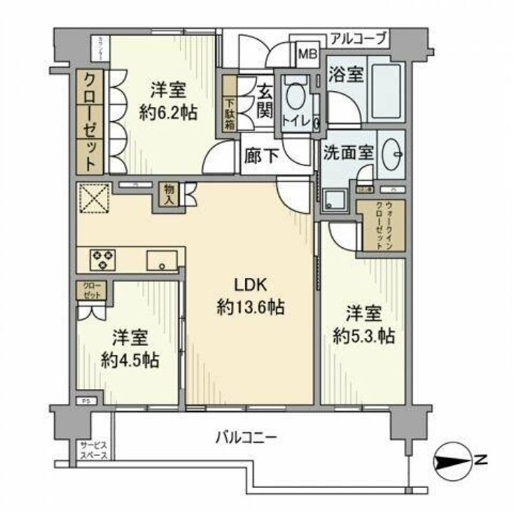 ジオ世田谷松原の間取り