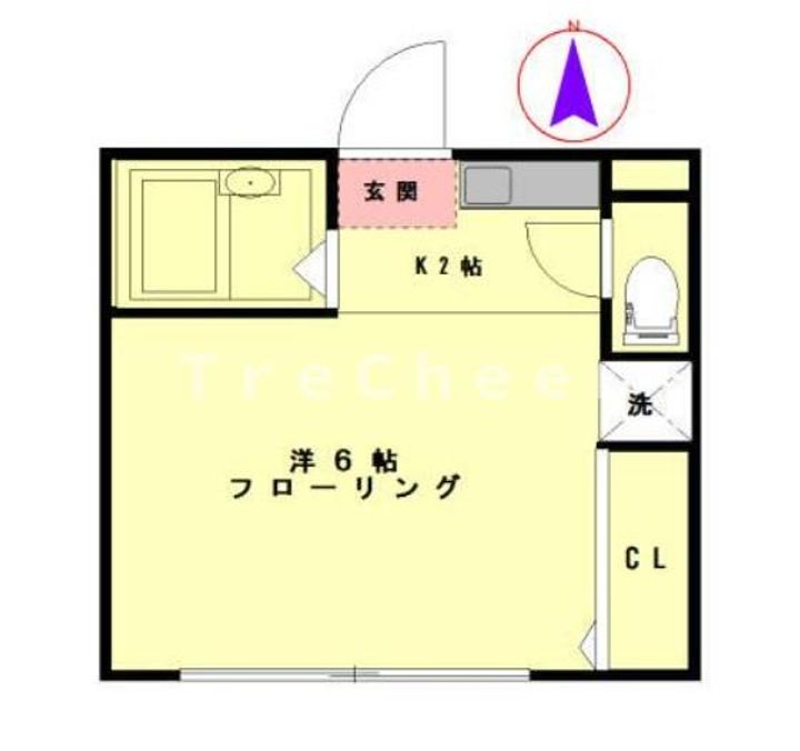 東京都中野区弥生町3(マンション)の賃貸物件の間取り