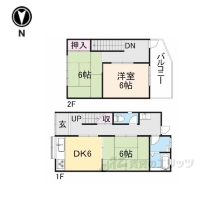 奈良県奈良市川上町(一戸建)の賃貸物件の間取り
