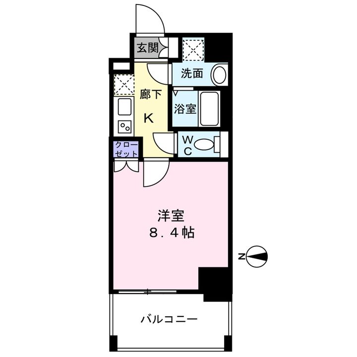 セオリー難波WESTの間取り