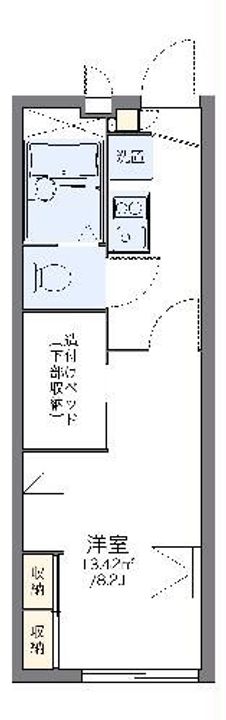 レオパレスボンボネラ モモの間取り