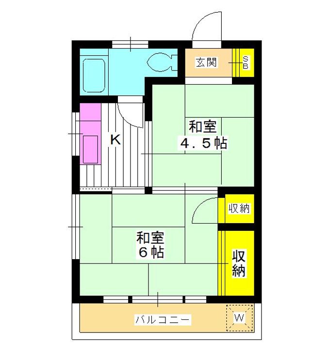 東京都練馬区中村2(マンション)の賃貸物件の間取り