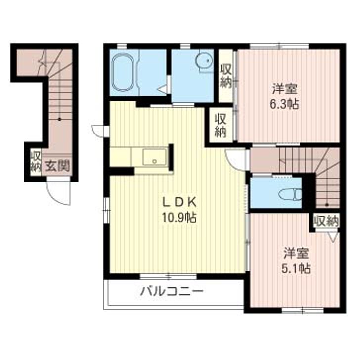 ストラット・クーBの間取り