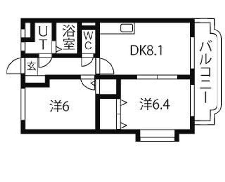 栃木県栃木市片柳町1(マンション)の賃貸物件の間取り