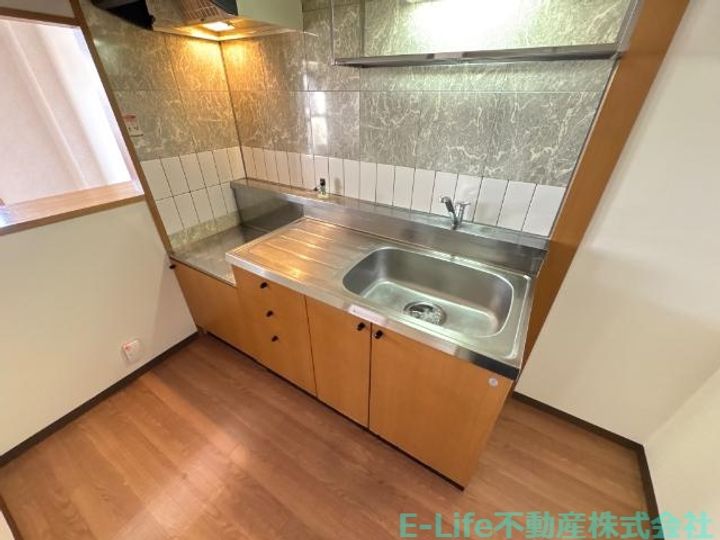 熊本県熊本市東区長嶺東5(アパート)の賃貸物件のキッチン