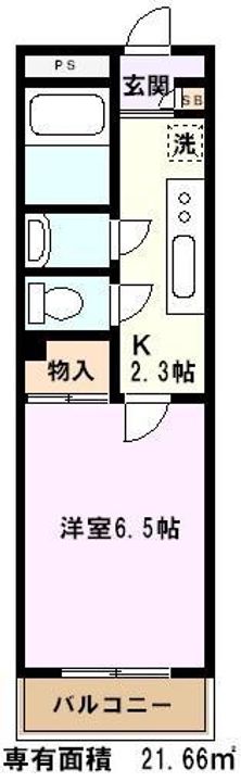 埼玉県川口市栄町1(マンション)の賃貸物件の間取り