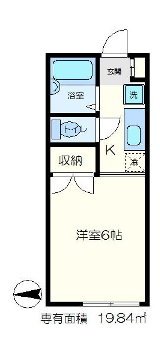 神奈川県横浜市金沢区平潟町(アパート)の賃貸物件の間取り