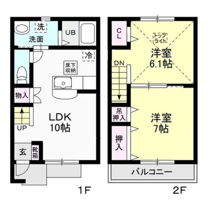 フォンターナEST IIIの間取り