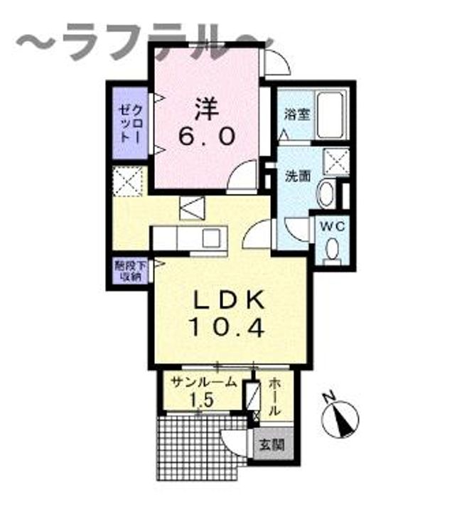 ヴィラージュ狭山祇園B★の間取り