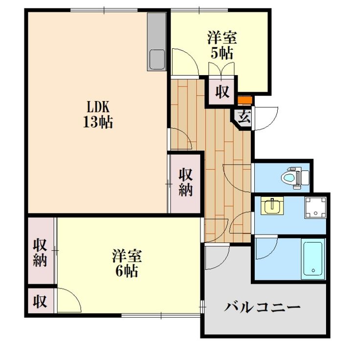 ギャラック国府IIIの間取り