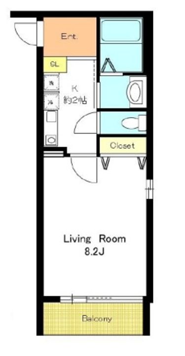 東京都江東区木場2(マンション)の賃貸物件の間取り