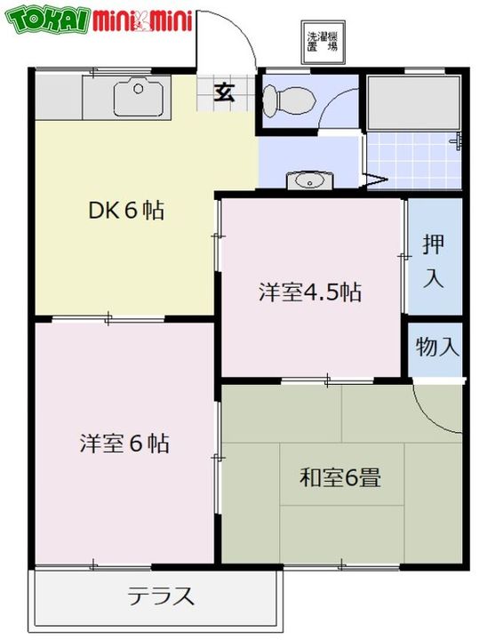 ハイツ四季の間取り