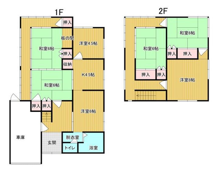 茨城県石岡市若宮3(一戸建)の賃貸物件の間取り