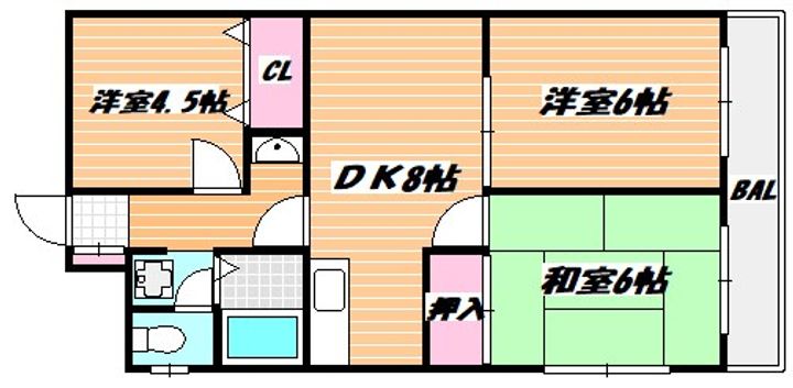 千葉県市川市南行徳1(マンション)の賃貸物件の間取り