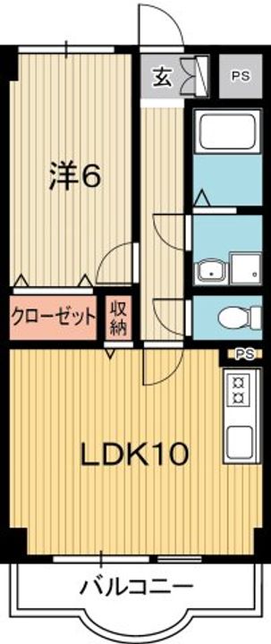 高知県高知市青柳町(マンション)の賃貸物件の間取り