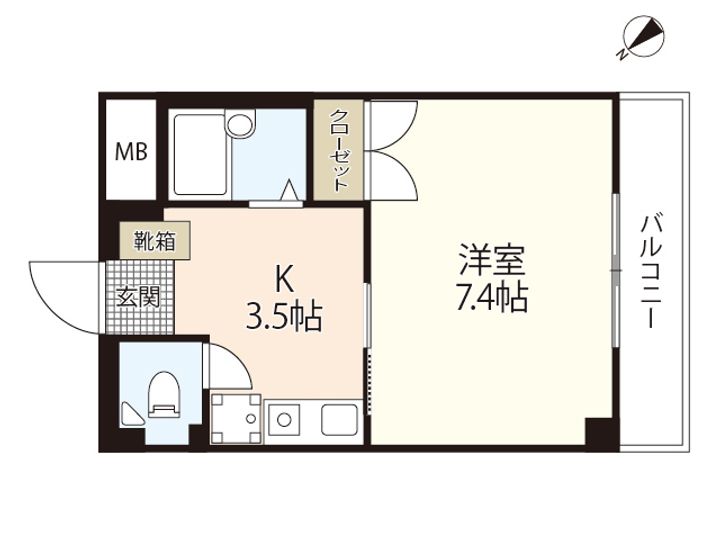 ガーデンプレイス観音の間取り