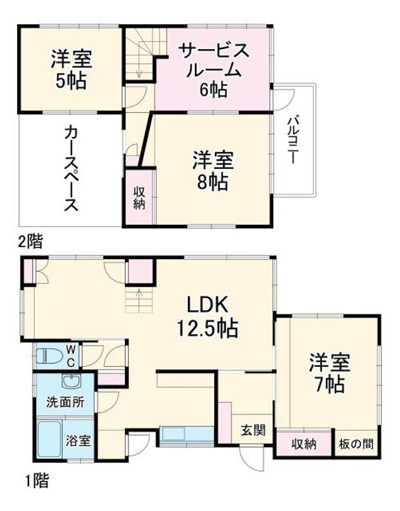 千葉県市川市大野町1(一戸建)の賃貸物件の間取り