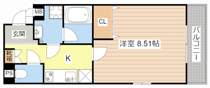 滋賀県守山市下之郷2(マンション)の賃貸物件の間取り