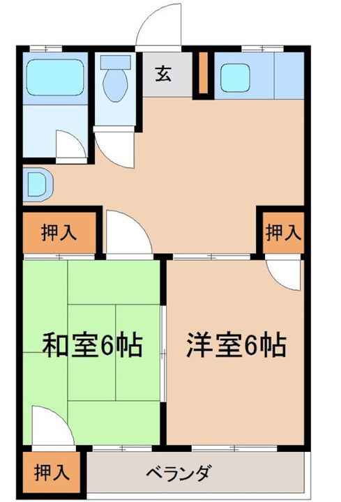 村上ハイツの間取り