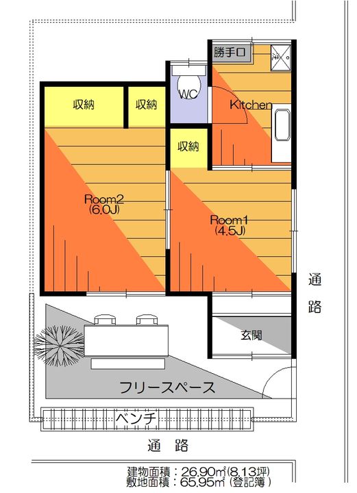 埼玉県蕨市中央5(一戸建)の賃貸物件の間取り