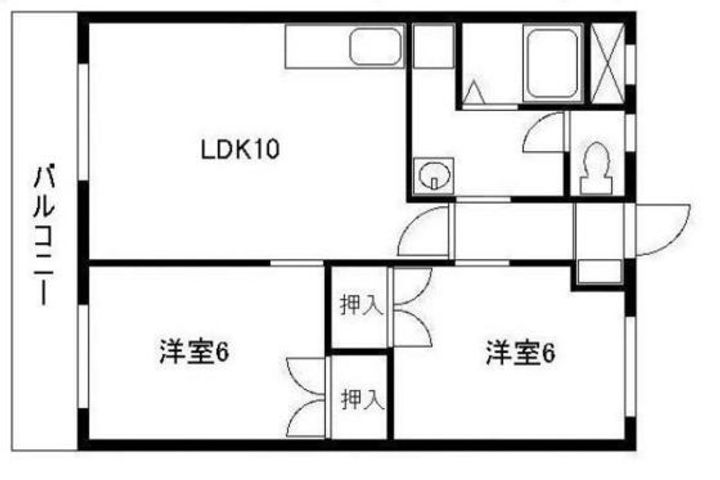 コーポ平福の間取り