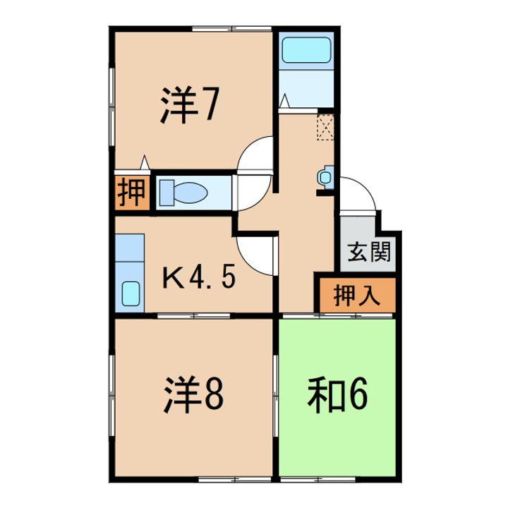 サザンパークの間取り
