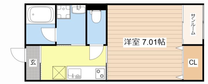滋賀県蒲生郡日野町大窪(アパート)の賃貸物件の間取り