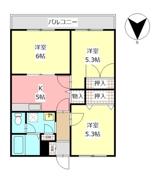 ヴィラM・Sコンフォートの間取り