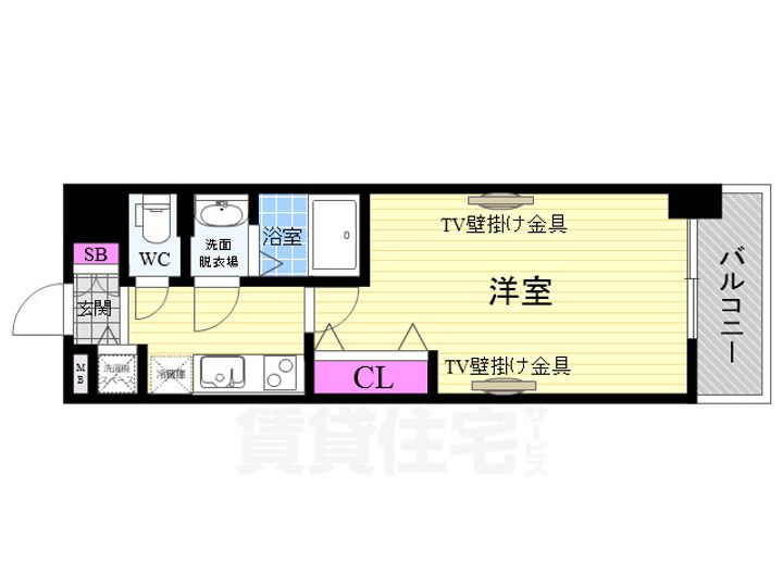 Luxe京都西大路の間取り