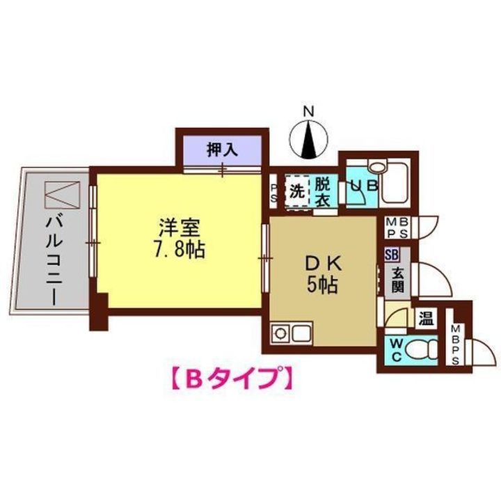 シャスターハイムの間取り