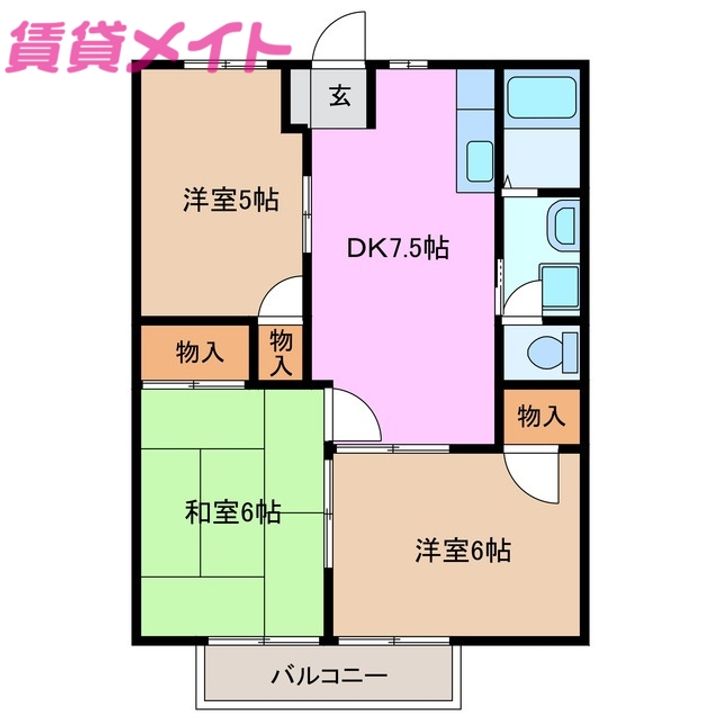 インパルス南台の間取り