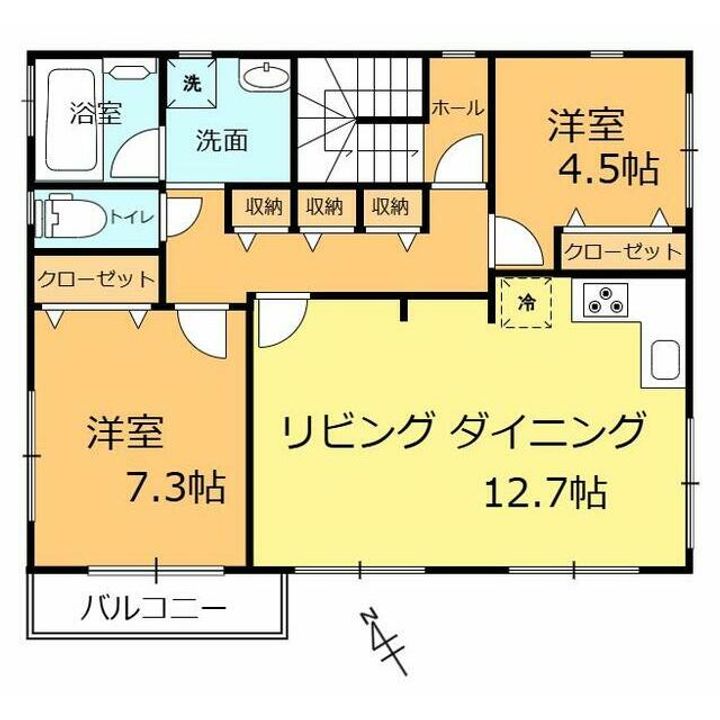 レジデンス平山の間取り