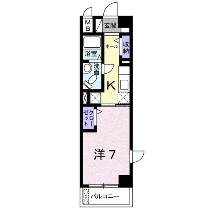 埼玉県川越市連雀町(マンション)の賃貸物件の間取り