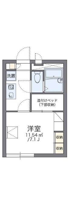レオパレスシェルクール IIの間取り