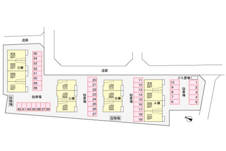 クレイン・ガーデンBの地図
