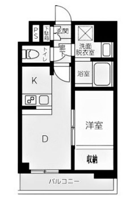 東京都台東区浅草橋2(マンション)の賃貸物件の間取り