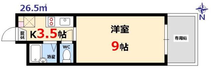 シャスタハシモト弐番館の間取り