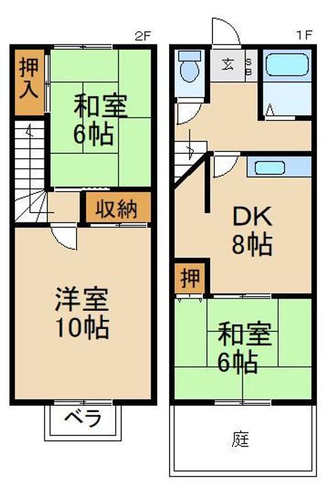田伏ハイツの間取り