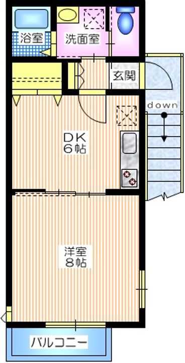 神奈川県横浜市戸塚区平戸町(マンション)の賃貸物件の間取り