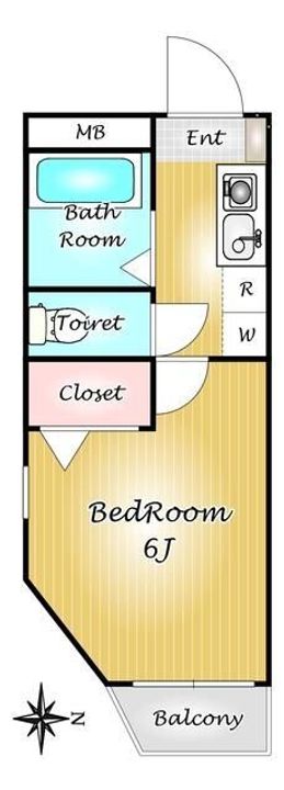 神奈川県川崎市中原区上丸子八幡町(マンション)の賃貸物件の間取り