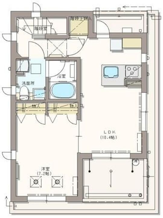 CHAMBORD北参道の間取り