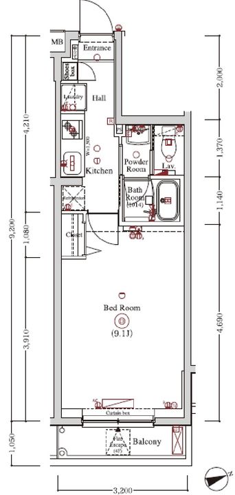 アンベリール永福町駅前の間取り