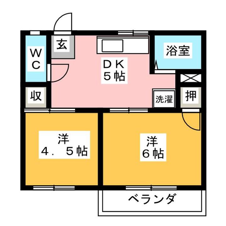 フォーブル久保Bの間取り